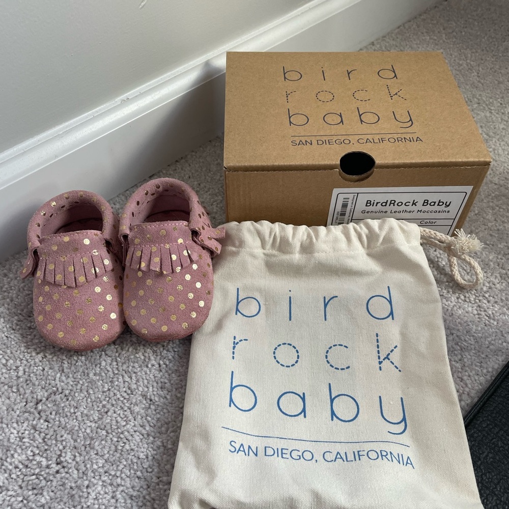 Bird Rock Baby Genuine Leather Moccasins